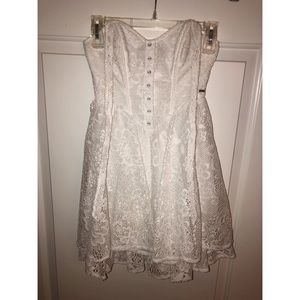 Guess • White Crochet Corset Dress